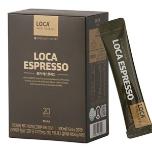 로카에스프레소 액상 스틱 커피믹스 릴랙스, 15ml, 20개입, 1개