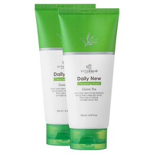비타할로 데일리 뉴 제주 그린티 폼클렌징, 150ml, 2개