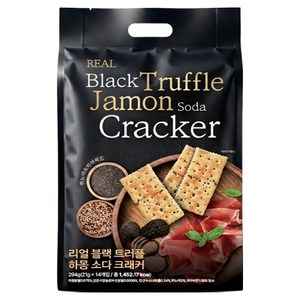 블랙 트러플 하몽 소다 크래커 맛있는 간식 만능 안주, 294g, 2개