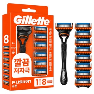 질레트 퓨전 5중 서스펜션 면도기 세트