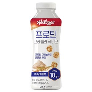 켈로그 프로틴 그래놀라 쉐이크 미숫가루맛, 50g, 24개