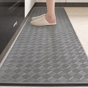 DEXI 1개 쿠션 싱크대 방수 PVC 주방매트 특대형 방수 충격 그레이 주방매트