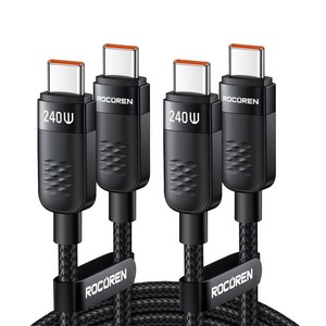 Rocoren PD 240W 유형 C 케이블 USB C-C 날짜 케이블 100W C to C 타입케이블