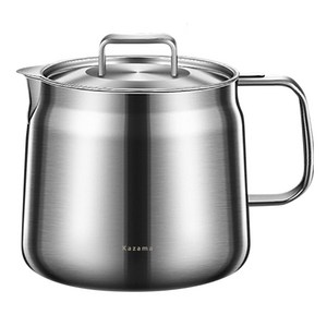 Kazama 스텐 케틀팟 인덕션주전자 멀티포트 라면 포트라면 냄비 물주전자 파스타 계란 조리 가능 1.5L-2L, 1.5L, 1.5L 1개, 1개