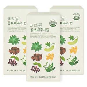 새잎 곰보배추시럽 삼백초 엘더베리진액 스틱, 10ml, 42개