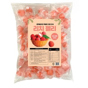 혜성식품 리치 젤리 과육 32% 함유, 1kg, 1개