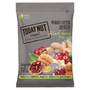 투데이넛 너트한줌 검은콩오곡, 20g, 50개