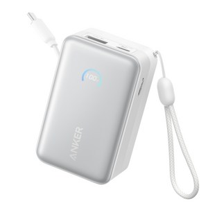 앤커 나노 파워뱅크 10000mAh 45W 보조배터리 고속충전 기내반입 C타입 케이블 일체형 아이폰 노트북 갤럭시
