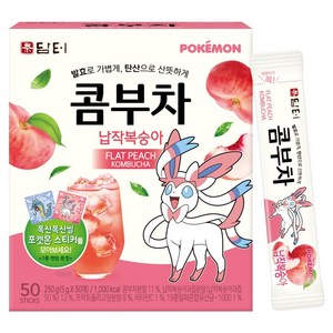 담터 포켓몬 콤부차 납작복숭아맛