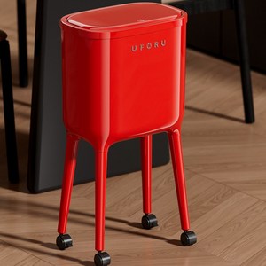 다리 달린 쓰레기통 허리 숙일 필요 없는 대형 이동식 원터치 휴지통