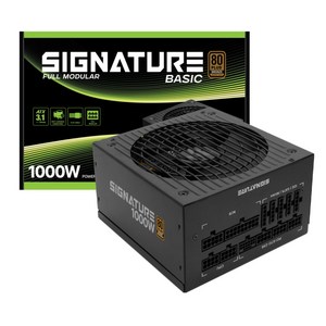 AONE 시그니처 1000W 80PLUS 브론즈 풀모듈러 베이직 블랙 ATX3.1 PC파워