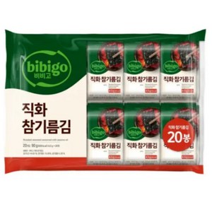 비비고 직화 참기름김, 90g, 1개