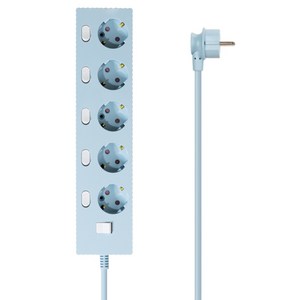 파워존 4000W 고용량 웨이브 개별스위치 과부하차단 5구 멀티탭 콘센트 50cm 1.5m 3m 5m 7m