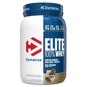 다이마타이즈 엘리트 웨이 프로틴 파우더 쿠키 & 크림 글루텐 프리