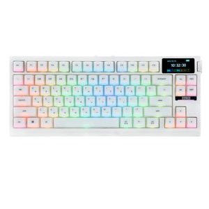 EPOMAKER G84 PRO 80배열 한글 LCD 노브 실리콘 키캡 유무선 기계식 키보드