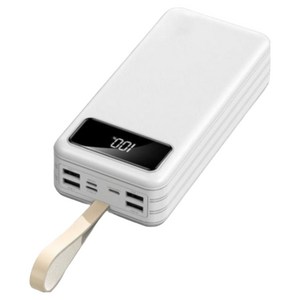 보조 배터리 초고속 충전 50000mAh 대용량 디자인 + 내장 멀티 케이블 + 스마트 디스플레이 + LED 조명