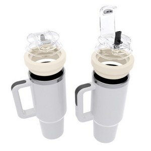 AIDU 텀블러 호환 밀폐뚜껑 1180ml/887ml 대용량 누수 방지 텀블러 뚜껑 교체용, 베이지B,, 1180ml, 1세트