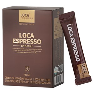 로카에스프레소 홀리데이 커피 믹스 액상 스틱, 15ml, 20개입, 2개