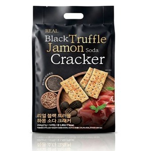 블랙 트러플 하몽 소다 크래커 맛있는 간식 만능 안주, 21g, 14개