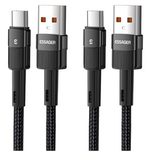 ESSAGER 스타 7A USB-A to C타입 고속 충전 케이블