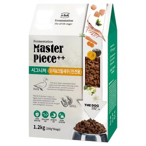 더독 전연령용 강아지 닥터 명작 시그니처 소프트사료, 오리, 1.2kg, 1개