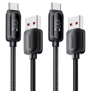 Essager 디스플레이 PD 100W 7A C타입 고속충전 케이블