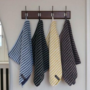 송월타올 스트라이프 줄무늬 수건 220g 570GSM, 그레이, 5개