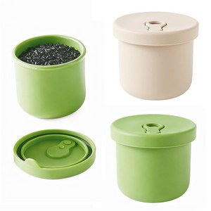 Oyoson 실리콘 밥팩 전자레인지 냉동밥 보관 용기 반찬통 밀폐 스팀홀 소분용기 세트