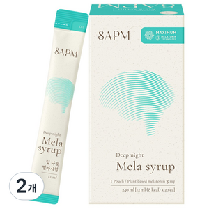 8APM 딥 나잇 멜라시럽 (12ml x 20포), 240ml, 2개