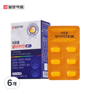일양약품 리포좀 멀티비타민 골드-리포좀 제형기술 종합비타민, 30정, 6개