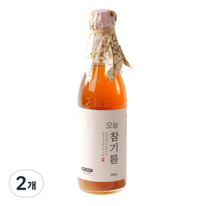 저온압착 통참깨 오늘참기름, 350ml, 2개
