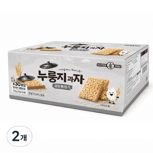가마솥에서 튀어나온 누룽지 과자 설탕무첨가, 780g, 2개