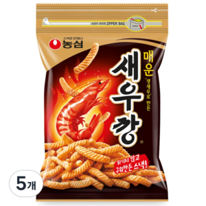 농심 매운새우깡, 400g, 5개