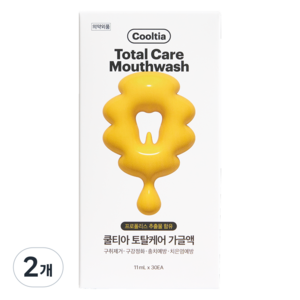 쿨티아 프로폴리스 가글 스틱형 30p, 330ml, 2개