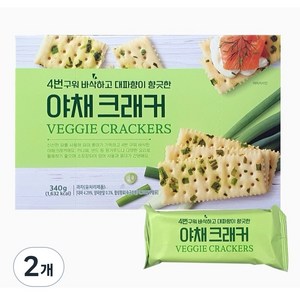 대파향 야채 크래커, 340g, 2개