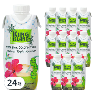 킹아일랜드 코코넛 워터, 330ml, 24개