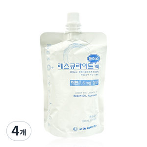 고려제약 레스큐라이트 플러스 액, 100ml, 4개