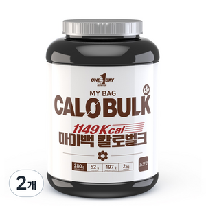 원데이뉴트리션 칼로 벌크 게이너 헬스 단백질 보충제 2kg, 2kg, 2개