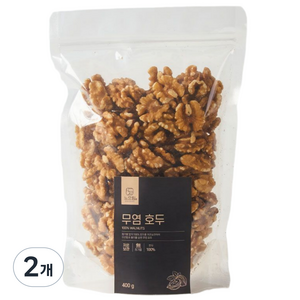 느으림 저온보관으로 더 신선한 무염 호두, 400g, 2개