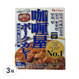 카리야 포크카레 약간 매운맛, 180g, 3개