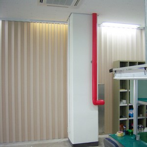 리빙텍스 홀딩도어 자바라 D타입, 14.홀딩 D-이중 우드회색, 개폐방식-1.편개