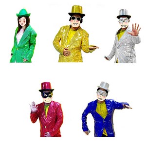 반짝이 자켓 (무대의상 옷복장), 04 반짝이 자켓 (블루)