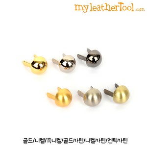 마이레더툴 가방발(소꿉이) ve.6 원형 가방발 4개 한세트 가죽공예부자재, 골드, 1개