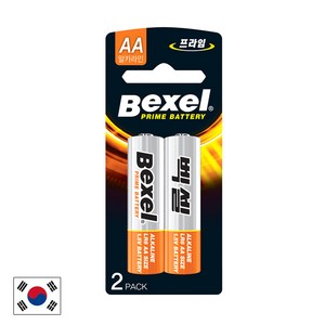 벡셀 알카라인 AA건전지 LR6 1.5V [2개입], 1개, 2개입