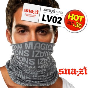 SNAZI 겨울용 멀티마스크 SN LV02 RDBK, 레드블랙, 1개