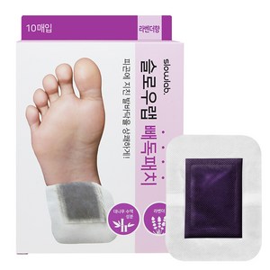 슬로우랩 빼독패치 라벤더향 수액시트 발패치 풋팩, 3개, 10매입