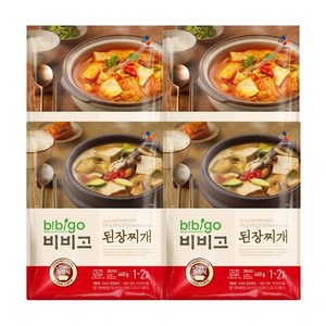 비비고 된장찌개 460g 2p + 두부김치찌개 460g 2p, 1세트