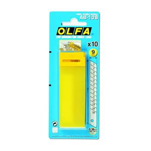 [OLFA]올파 AB-10B 고강도 소형 커터날 9mm(10개입), 본상품수량선택