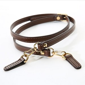 14mm bb 다크브라운 통가죽 크로스끈, 1개