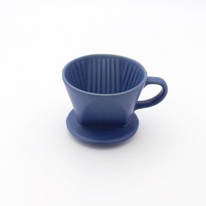 달소금 예쁜 도자기 무광 핸드 커피드리퍼, 스틸블루, 1개